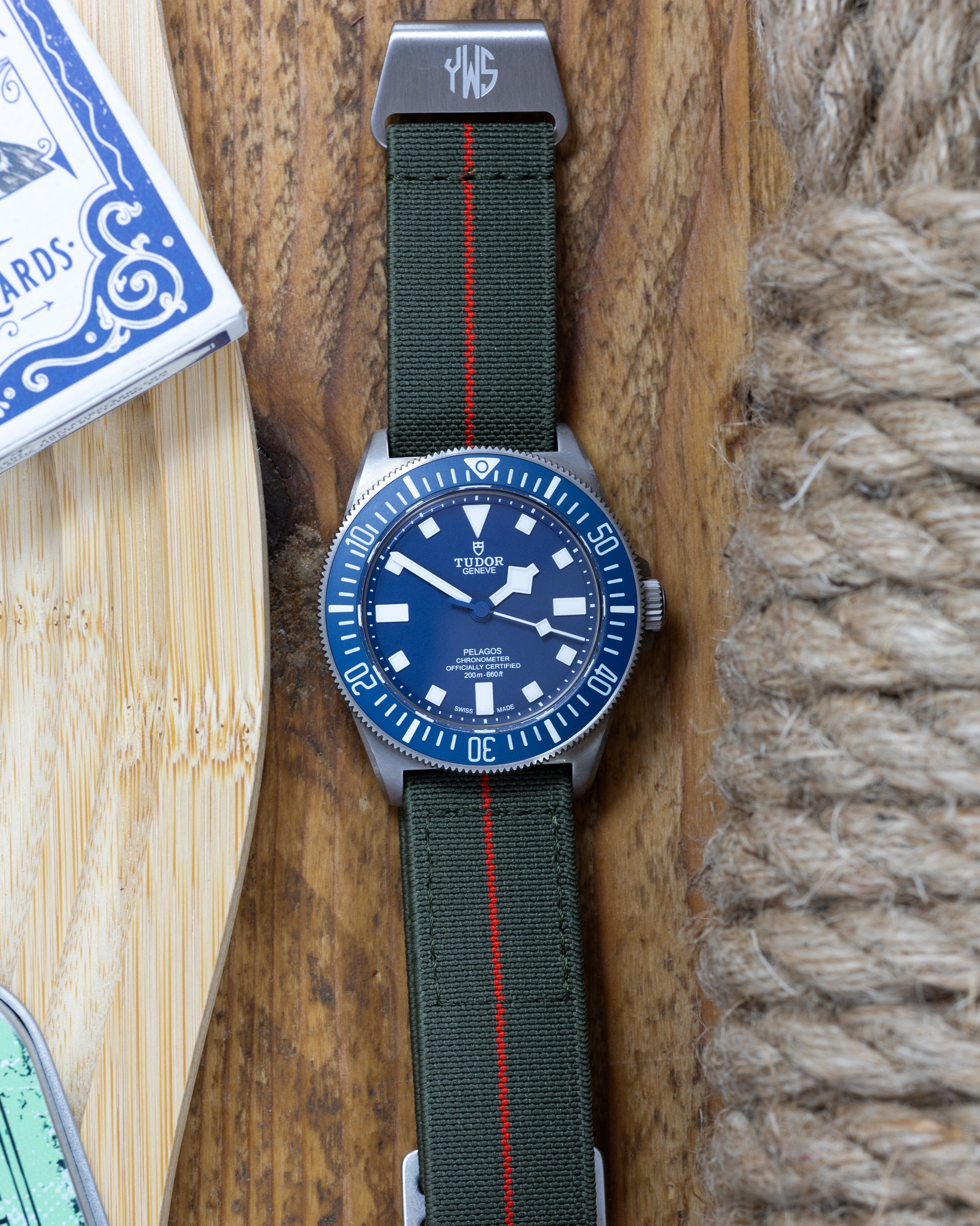The Trooper Fixed Lugs Elastic Strap - Green Red – Yorkshire Watch