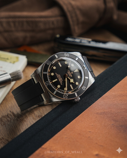 Multi-buy INTEGRA FKM Rubber Strap For Tudor Black Bay Pro 54 and 58