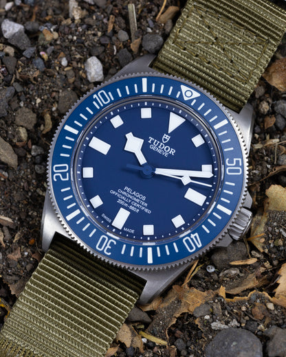 The Adventurer - Tubular Nylon Single Pass Hook and Loop Watch Strap - Green