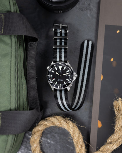 Premium James Bond Spectre Single Pass Seatbelt Military Watch Strap
