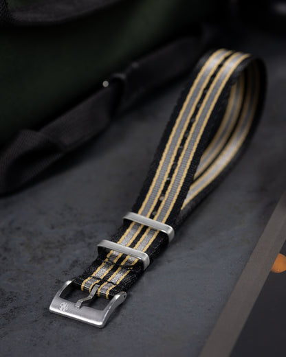 Premium James Bond No Time To Die Single Pass Seatbelt Military Watch Strap