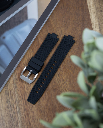 INTEGRA FKM Rubber Strap For Tudor Black Bay Pro