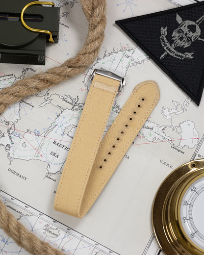 The Nomad Canvas Single Pass - Deployment Clasp - Tan