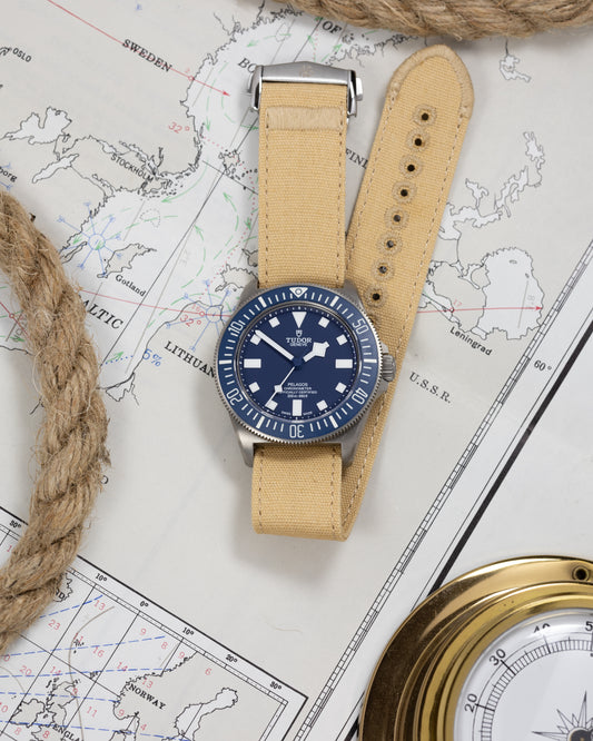 The Nomad Canvas Single Pass - Deployment Clasp - Tan
