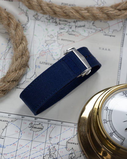 The Nomad Canvas Single Pass - Deployment Clasp - Blue