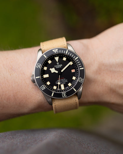 The Nomad Canvas Single Pass - Deployment Clasp - Tan