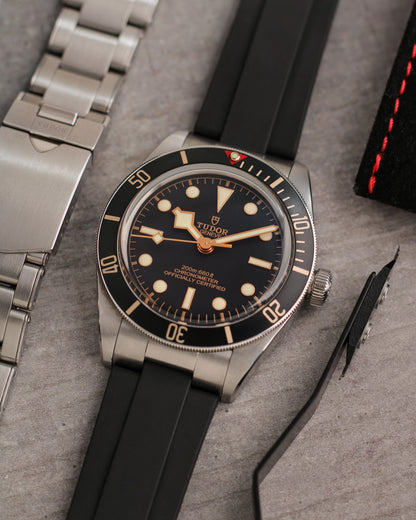 INTEGRA FKM Rubber Strap For Tudor Black Bay 58