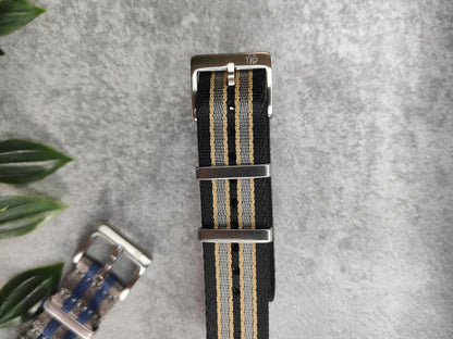 Premium James Bond No Time To Die Single Pass Seatbelt Military Watch Strap