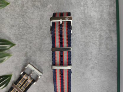 Premium James Bond Single Pass Seatbelt Military Watch Strap