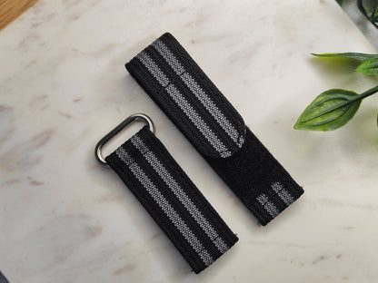 Premium Ribbed Ballistic Nylon Two Piece Velcro Watch Strap - Bond Spectre