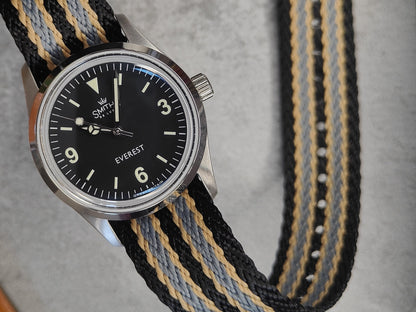 Premium Herringbone Nylon Single Pass Watch Strap - No Time To Die