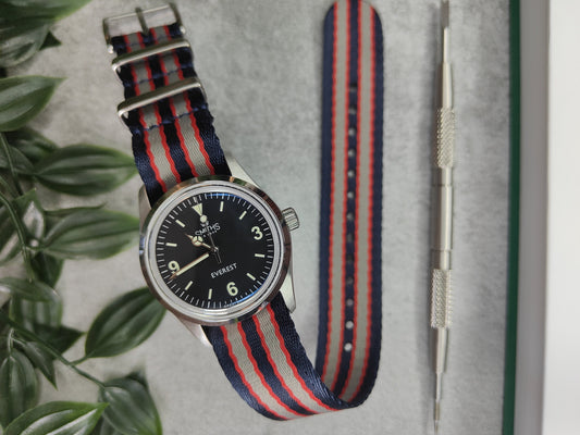 Premium James Bond Single Pass Seatbelt Military Watch Strap