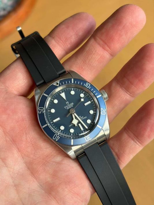 INTEGRA FKM Rubber Strap For Tudor Black Bay 58